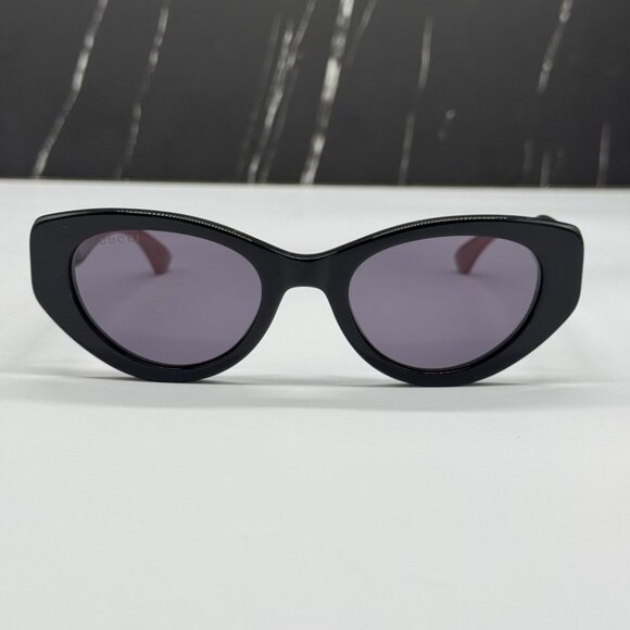 NEW GG1862S 004 GUCCI CAT EYE BLACK/BLUE WOMEN GUCCI SUNGLASSES - Picture 4 of 10